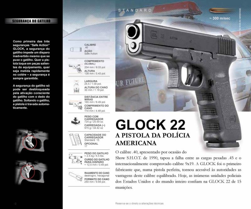 Pistola Glock G22 Gen 5- Calibre .40 ACP 15+1 Oxidada - Comprar Armas Facilitada - Imagem 4